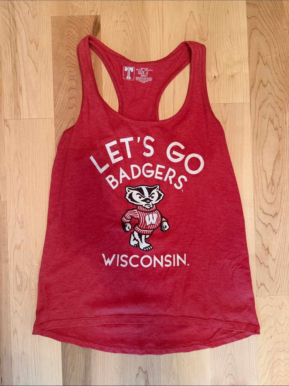 Wisconsin Badgers Red Tank Top